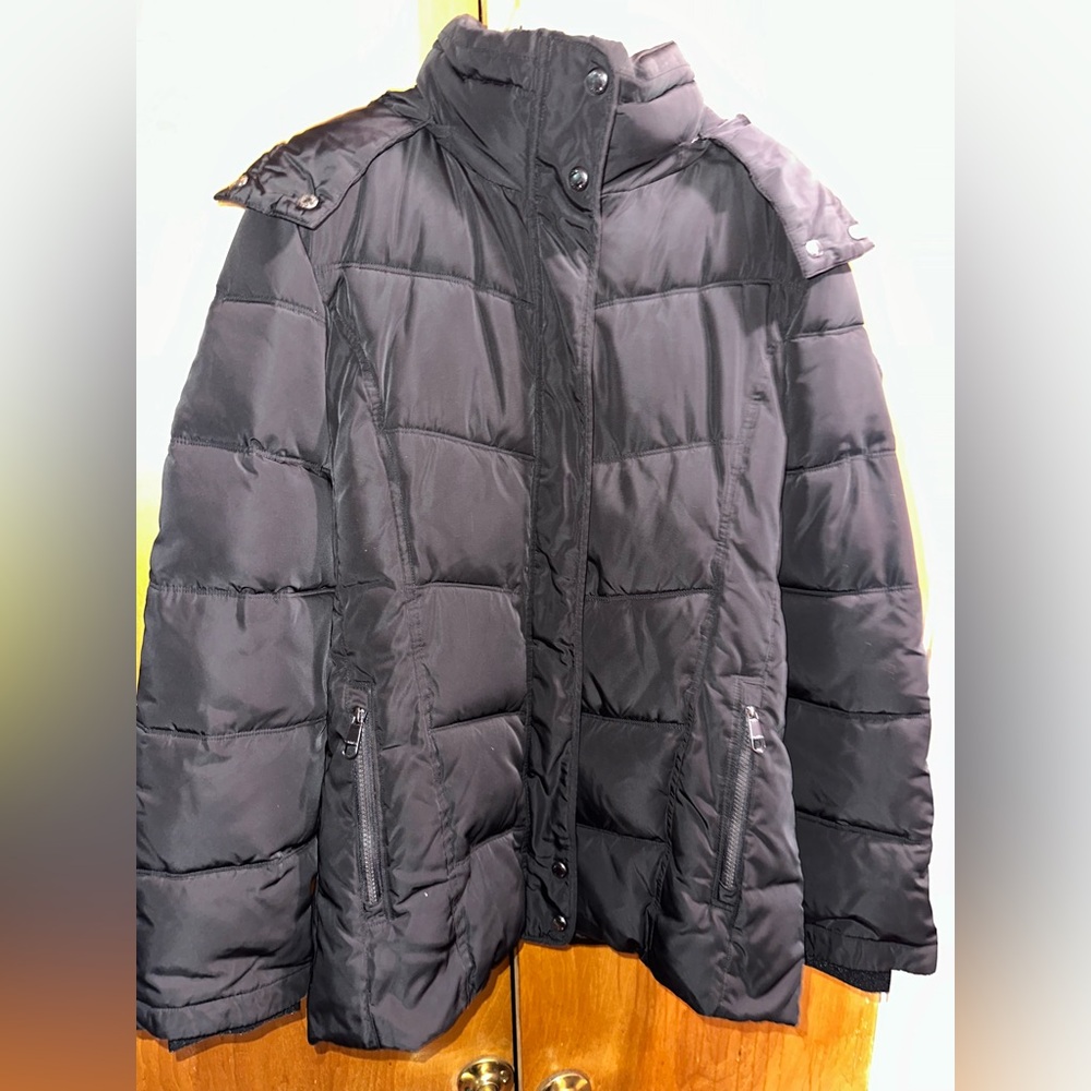 Calvin Klein Women’s Faux Fur Lined Hooded Puffer Coat
